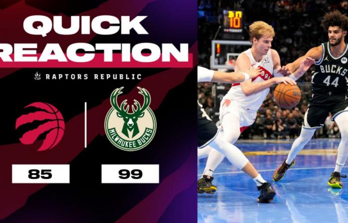 Quick Raction: Raptors 85 , Bucks 99