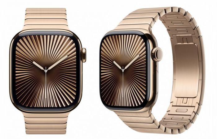 Apple Watch: a gold-colored link bracelet put on sale by Apple for 349 euros