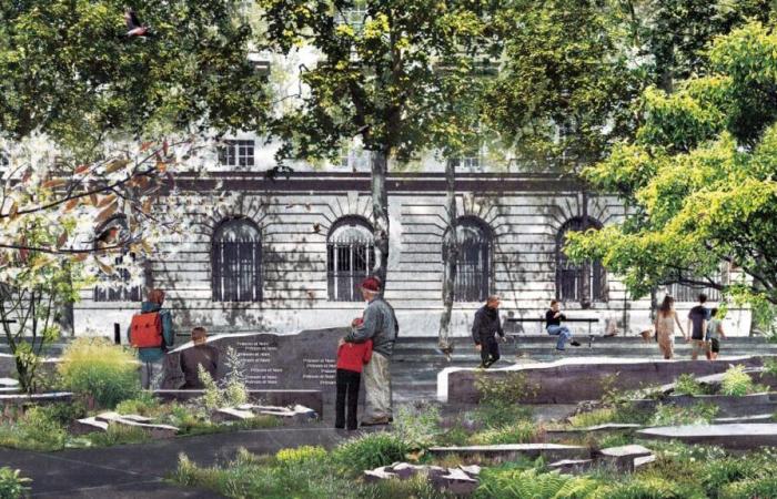 where is the memorial garden project in Paris?