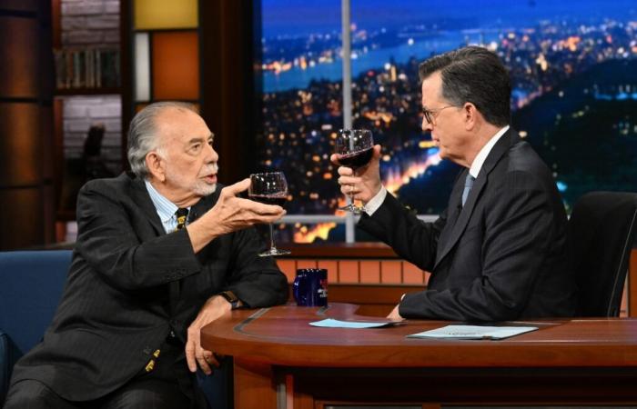 Francis Ford Coppola and Stephen Colbert Finally Sat Down to Talk About Megalopolis—Jabs and All