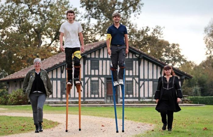 300 kilometers on stilts, from Charente-Maritime to Landes