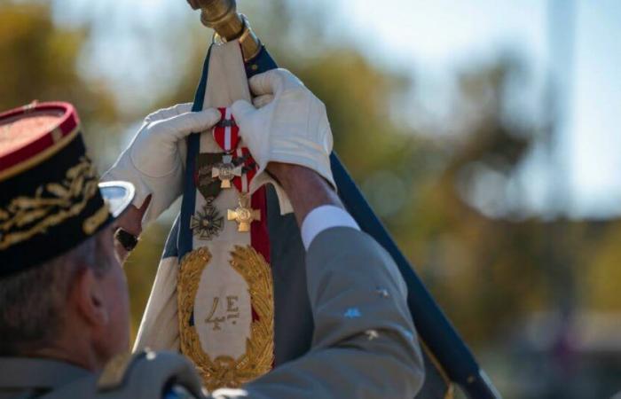 Gap. The 4th regiment of hunters decorated for its action in the Sahel