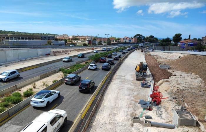 major slowdowns and return to normal in the Toulon sector