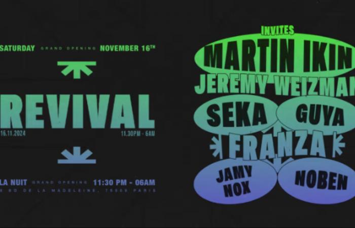 An evening aims to “revive” tech-house in Paris