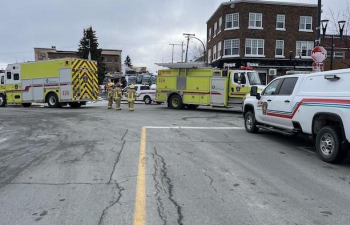 A gas leak paralyzed downtown Rouyn-Noranda