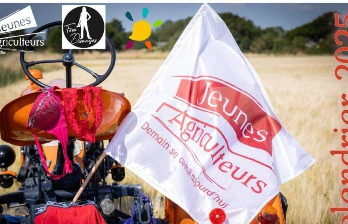 Young farmers from La Manche pose naked in a calendar