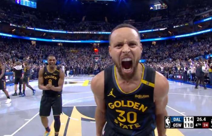 Steph Curry Had Ruthless Reaction After Hitting Game-Sealing Shot vs. Mavs