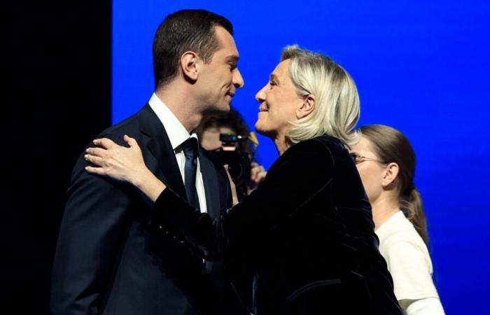 the support of the far right for Marine Le Pen after the requisitions against her