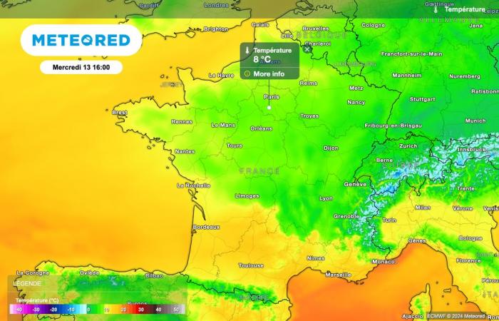 the drop in temperatures continues this afternoon in France! Will the fall continue?