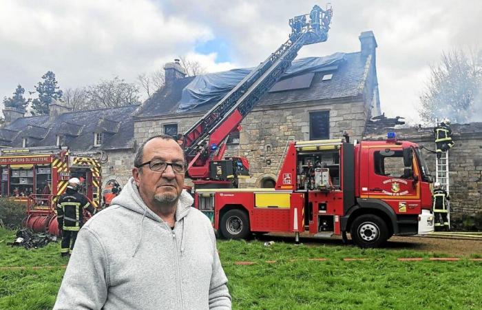 In Brélès, a fire devastates a Brescanvel farmhouse