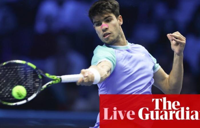 Carlos Alcaraz v Andrey Rublev: ATP Finals tennis – live | ATP Finals