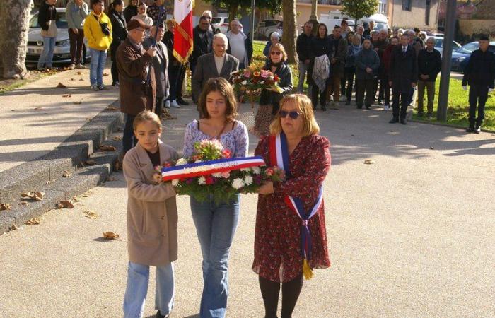 Aubin. The town paid tribute to the soldiers who fell for France