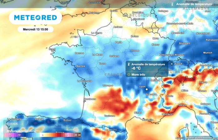 the drop in temperatures continues this afternoon in France! Will the fall continue?