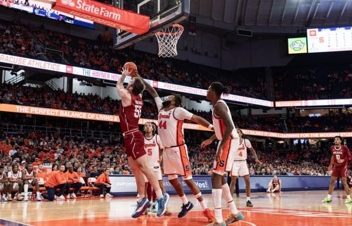 Syracuse survives upset bid, beats Colgate 74-72