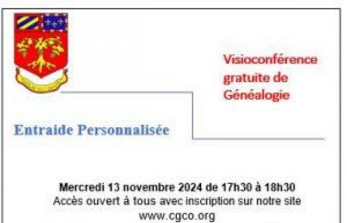 Genealogical Circle of the Cote d’Or: personalized mutual assistance by videoconference: Meeting, conference in Dijon