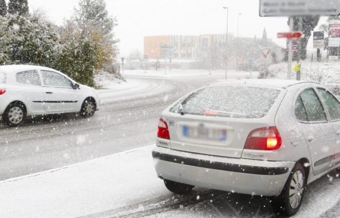 snow arrives in France, the departments concerned