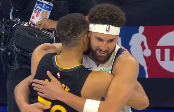 Stephen Curry and Klay Thompson faced each other for the first time