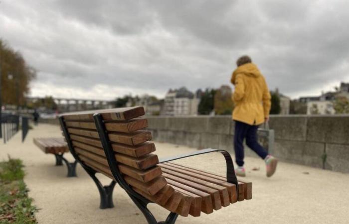 the inhabitants of Laval consulted on the benches in the city