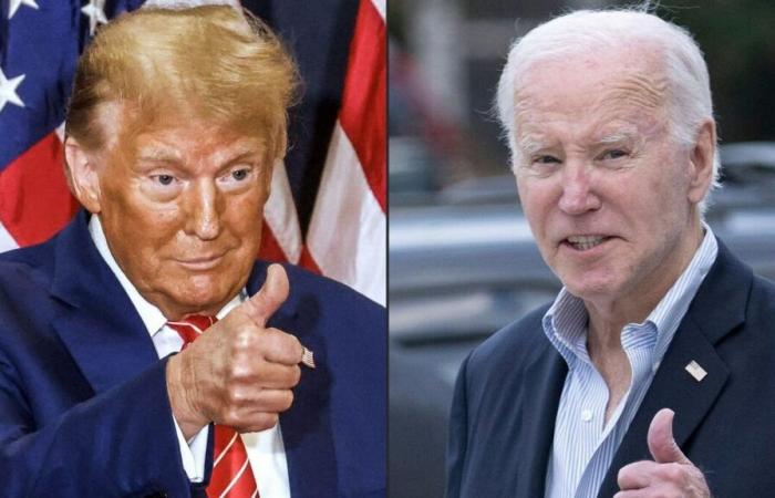 Trump, triumphant, received at the White House by Biden