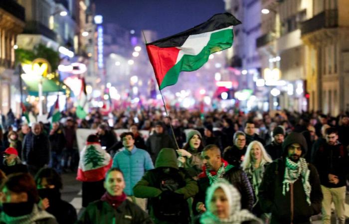 Paris: thousands of people demonstrate for Palestine and against a gala in support of Israel