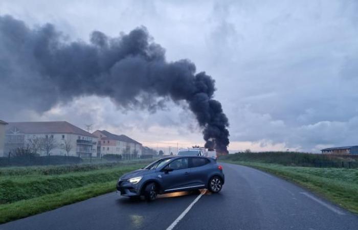 In Fécamp, a coach catches fire with around thirty children and adults from the IME on board