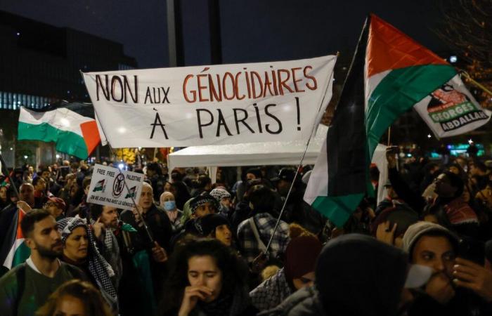 Before the France-Israel match, a “stop genocide” demonstration in Saint-Denis