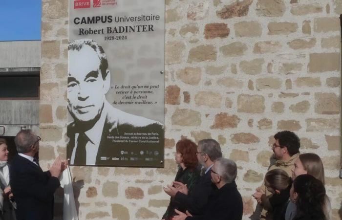 The Brive university campus has officially become the Robert Badinter university campus