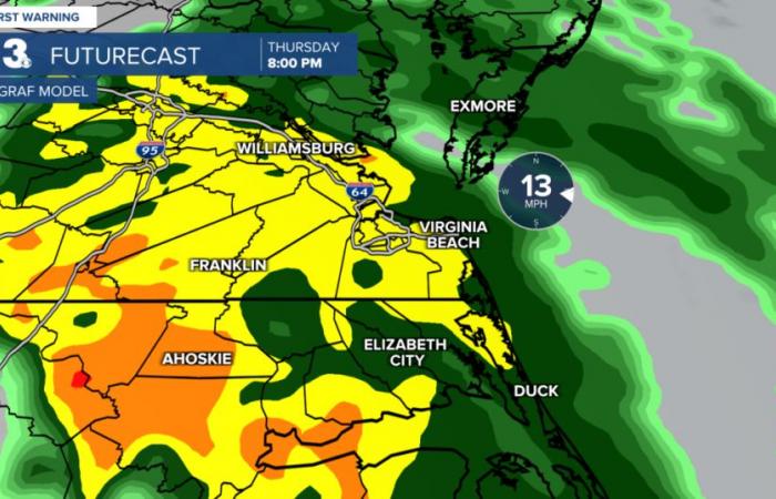 Rain and wind to end the week, Coastal flooding threat