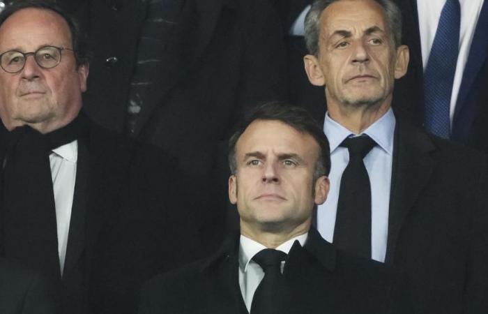 Macron at the stadium for a high-voltage match