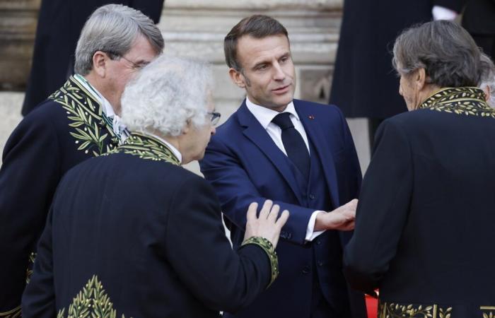 The new Dictionary of the French Academy handed over to Macron