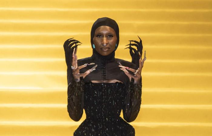 Cynthia Erivo’s “Wicked” Red Carpet Optical Illusion Dress Has To Be Seen To Be Believed