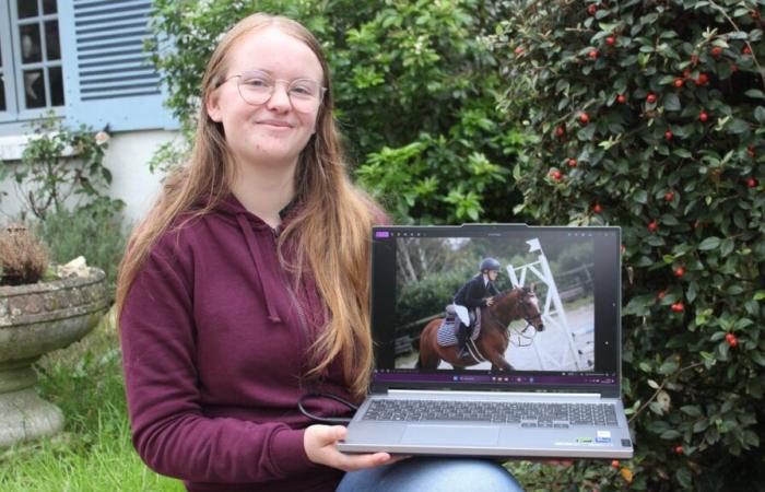 at 16, she obtained her baccalaureate and created her equestrian photography company