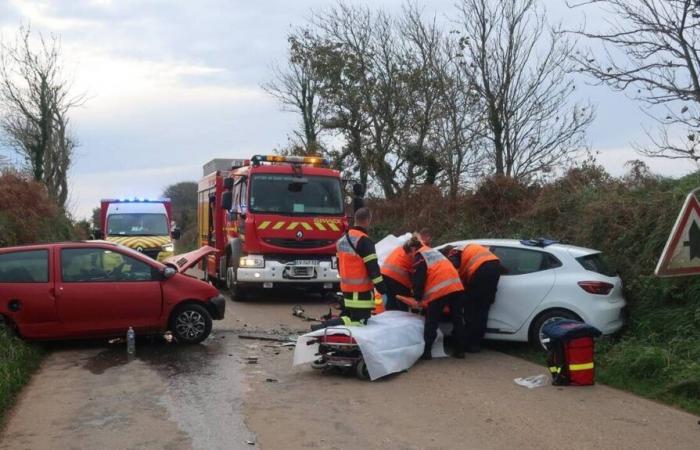 Three injured in a head-on collision in North Finistère