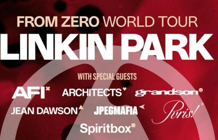 Linkin Park at the Stade de France on July 11, 2025