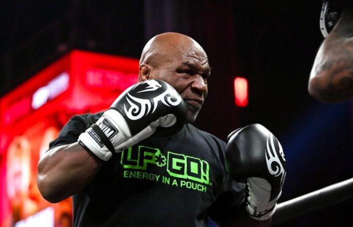 Mike Tyson looks shredded at 58 for official Paul vs. Tyson weigh-ins