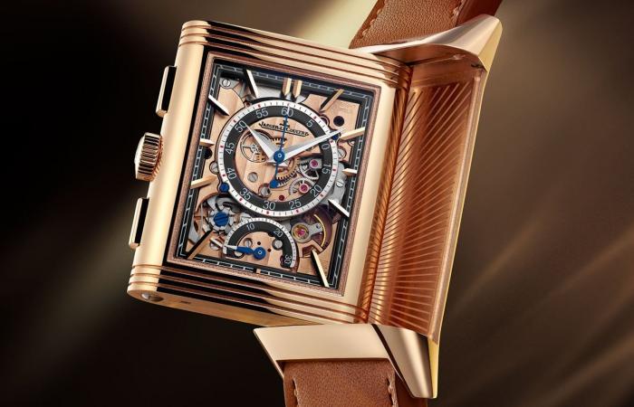 New limited edition of the Jaeger-LeCoultre Reverso Tribute Chronograph in pink gold