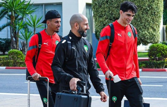 The Moroccan national team arrives in Franceville