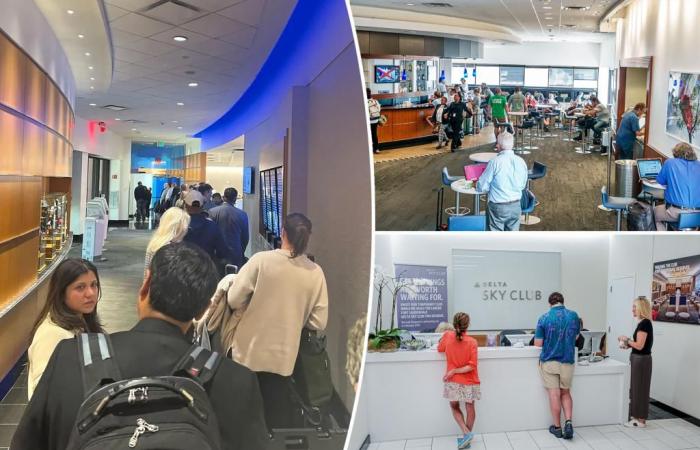 Passengers outraged after getting stuck in Delta Sky Club lounge