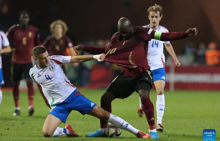 UEFA Nations League 2024/25 League A football match: Belgium vs. Italy-Xinhua