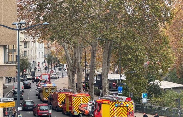 Toulouse. Firefighters fish out a dead man in the waters of the Canal du Midi in Matabiau