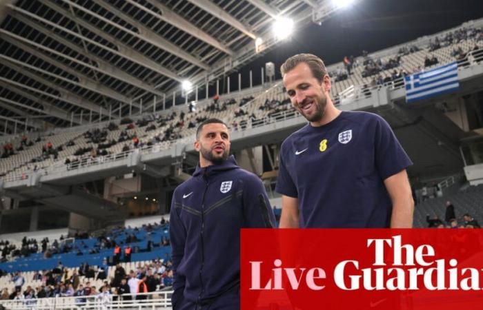 Greece v England: Nations League – live | Nations League