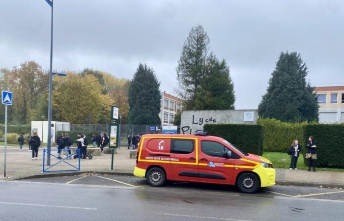 the Picasso high school evacuated to Avion