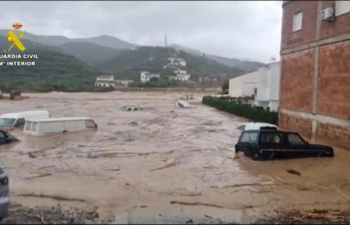 images of the floods that hit Malaga