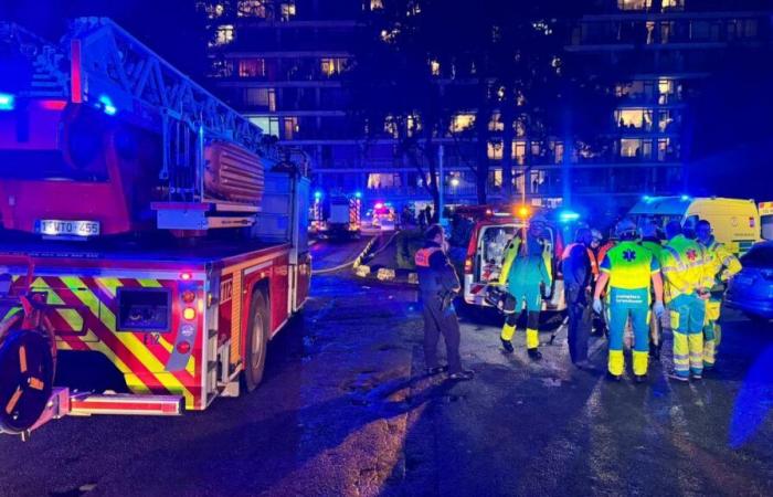 Brussels: the vital prognosis of a person after a fire in Uccle (photos)