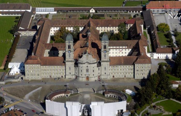 Smoke development in the Einsiedeln monastery