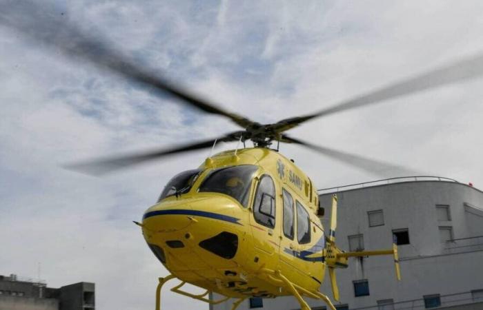 In Vendée, a man airlifted to Nantes after leaving the road at Mont des Alouettes