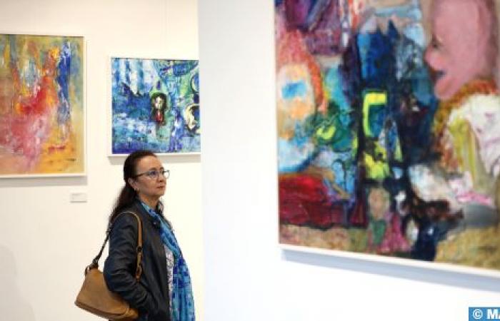 Rabat: Opening of the exhibition “Poetry and painting” by Loubaba Laalej