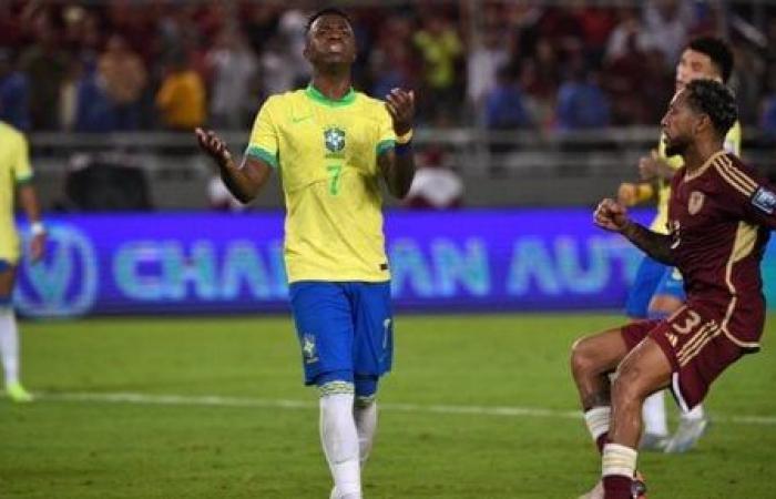 Venezuela vs Brazil.. The Seleção falls into the trap of a draw in the 2026 World Cup qualifiers