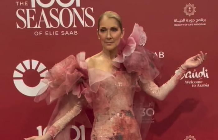 Celine Dion creates a surprise and sings at the fashion show of stylist Elie Saab (video)