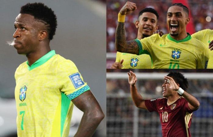 Brazil player ratings vs Venezuela: Vinicius Jr’s nightmare goes on! Real Madrid star misses penalty as Selecao drop more World Cup qualifying points despite Raphinha rocket